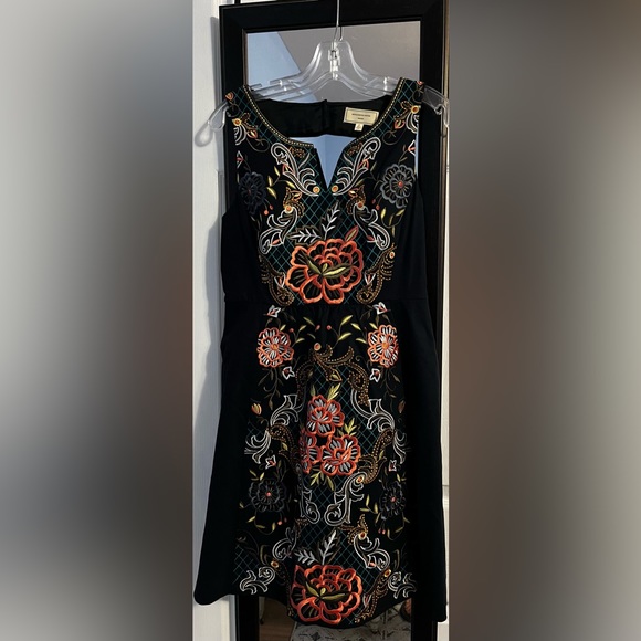 Anthropologie MOULINETTE SOEURS embroidered dress size 6 - Picture 5 of 5